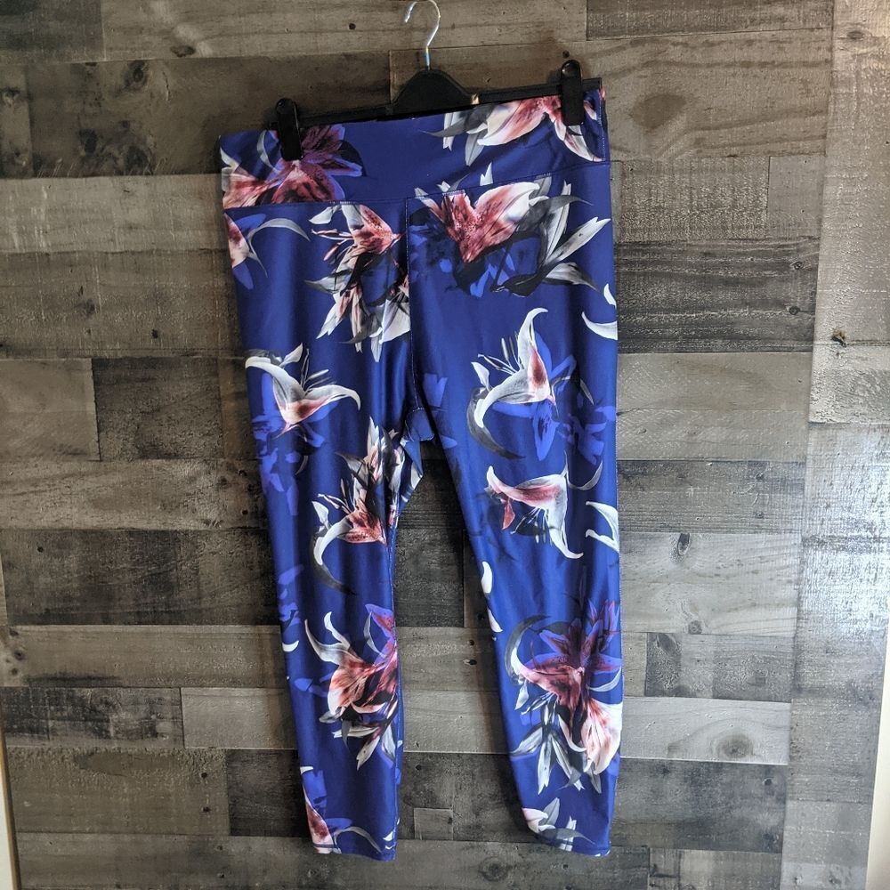 Fabletics floral leggings 2x